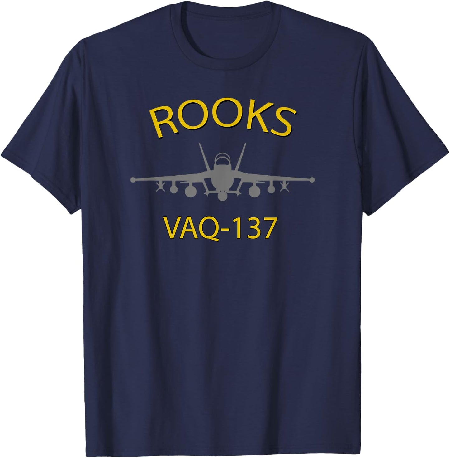 VAQ-137 "Rooks" EA-18 Growler Jet Squadron T-Shirt - T-Shirt | Navy