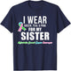 Metastatic Breast Cancer Shirt for Sister Cancer Awareness T-Shirt - T-Shirt | Navy