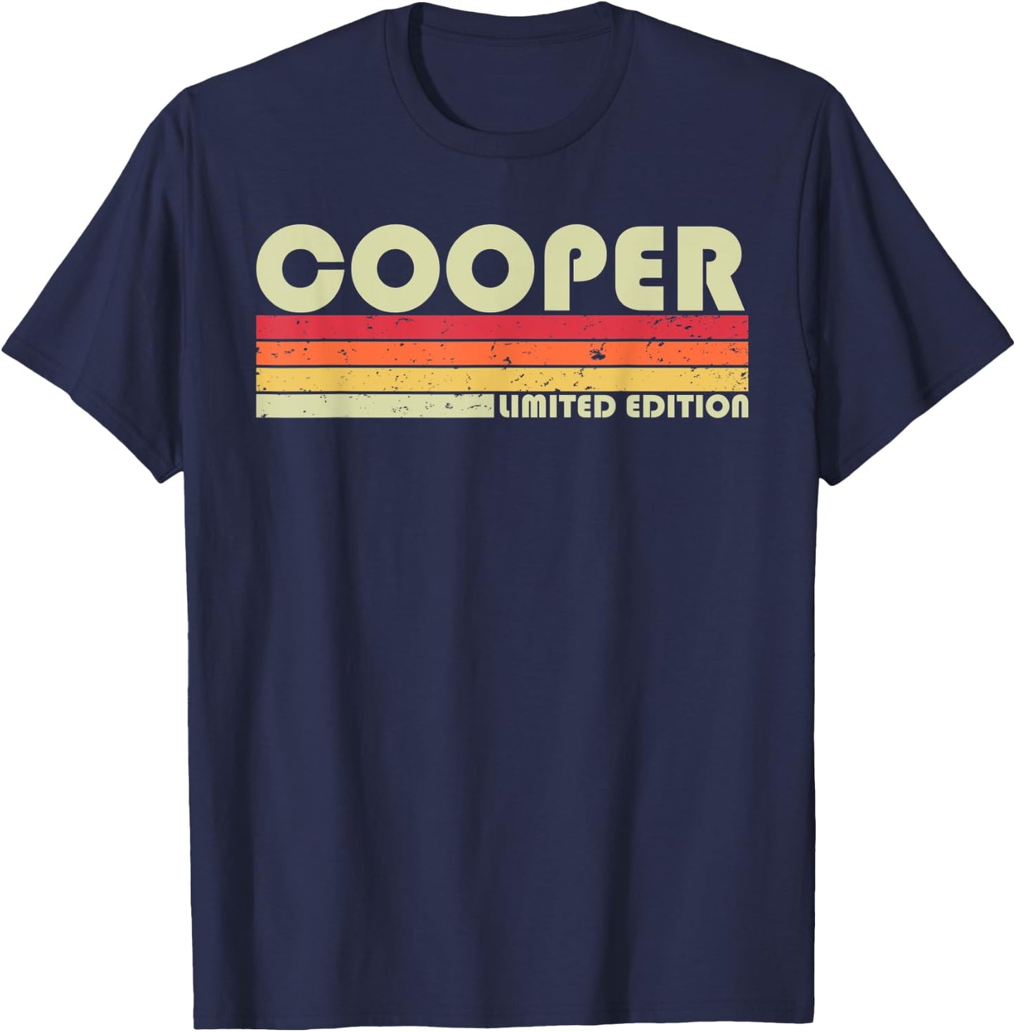 COOPER Gift Name Personalized Funny Retro Vintage Birthday T-Shirt - T-Shirt | Navy