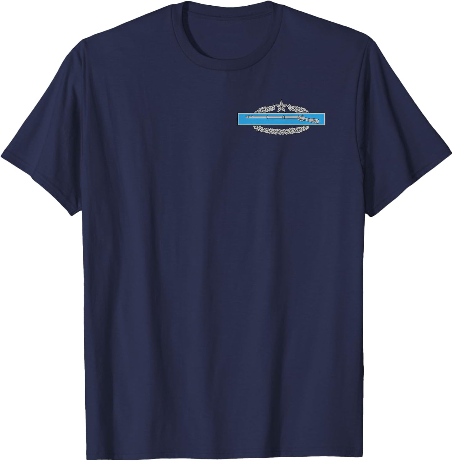 Combat Infantryman Badge (CIB) 2nd Award Star - 11B - Army T-Shirt - T-Shirt | Navy