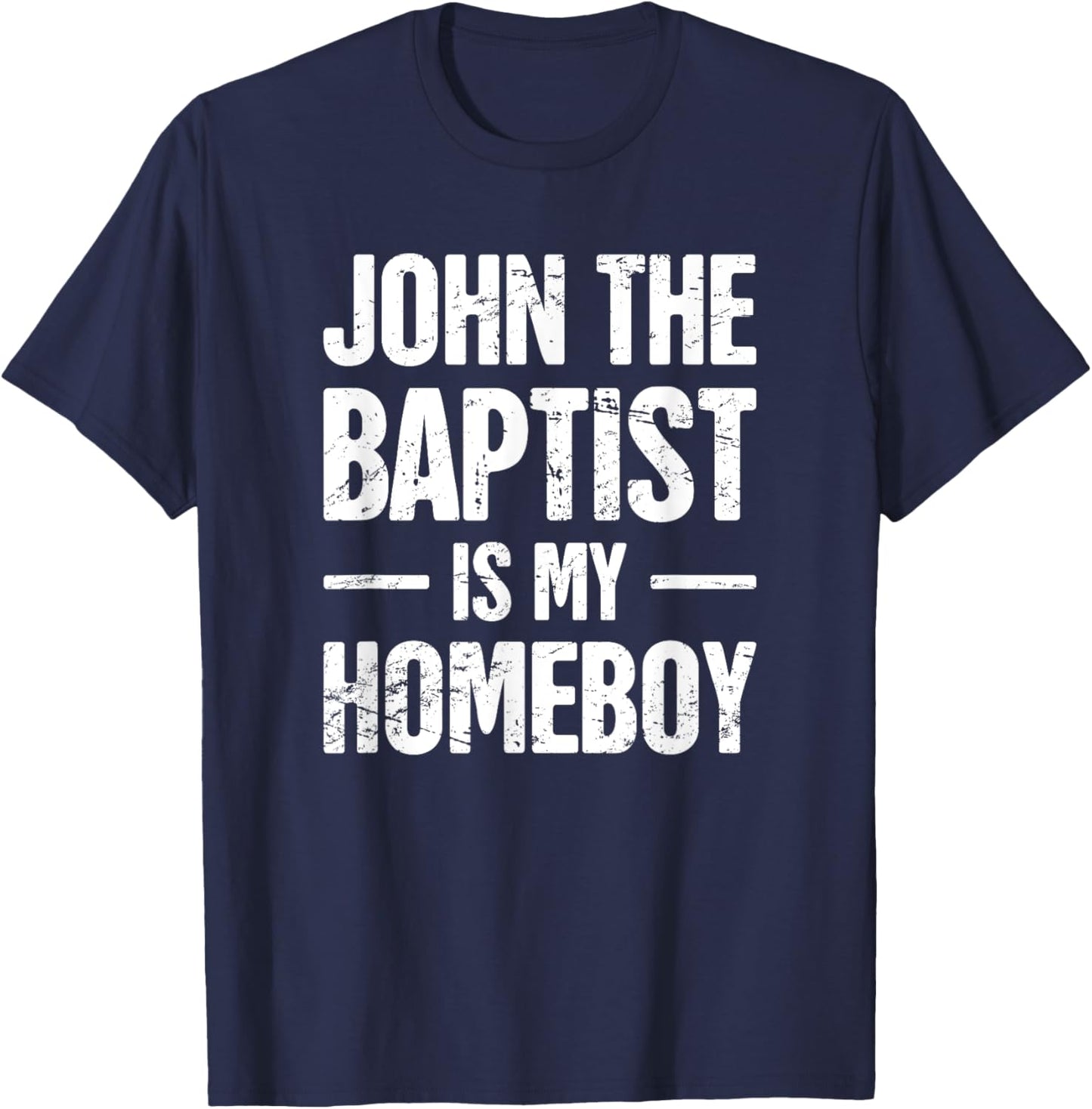 Christian New Testament John the Baptist T-Shirt - T-Shirt | Navy
