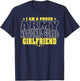 I Am A Proud Army National Guard Girlfriend Military Couple T-Shirt - T-Shirt | Navy