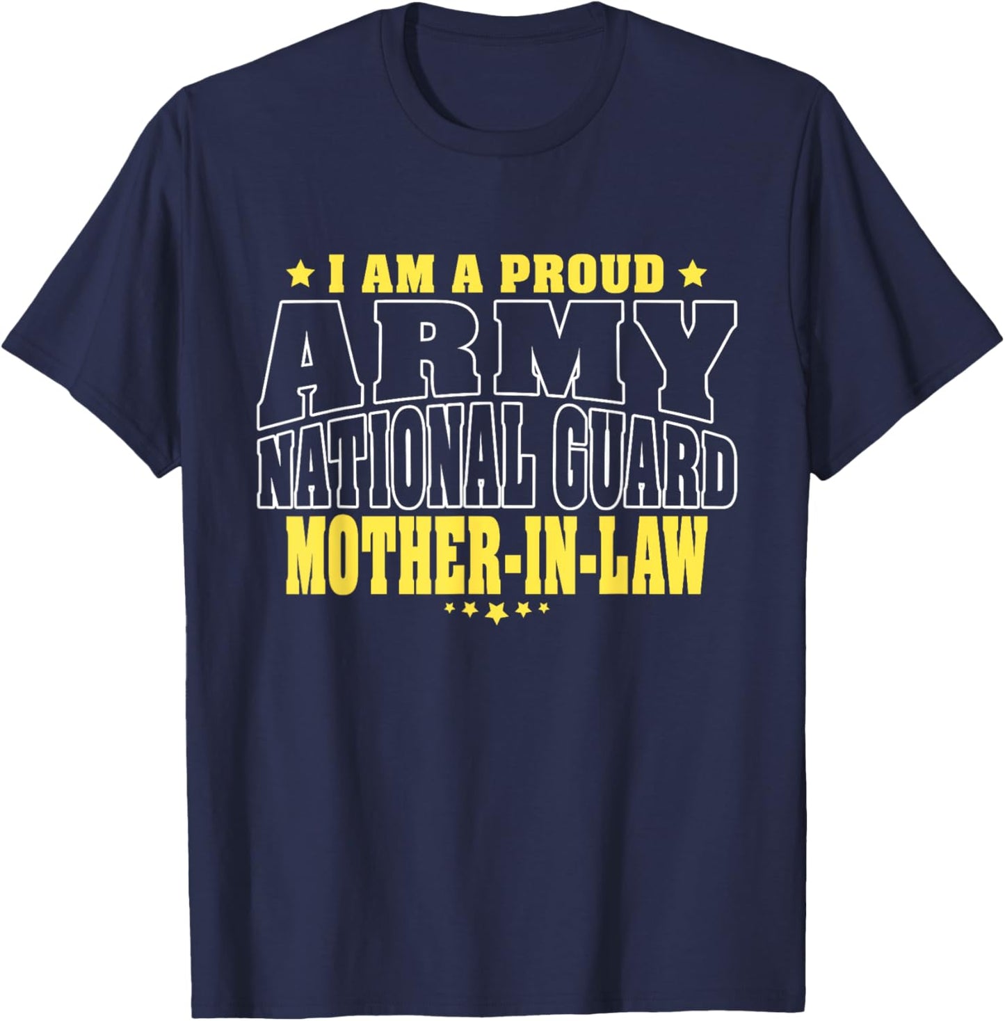 Proud Army National Guard Mother-In-Law Military Mom-In-Law T-Shirt - T-Shirt | Navy
