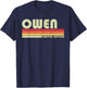 OWEN Gift Name Personalized Funny Retro Vintage Birthday T-Shirt - T-Shirt | Navy