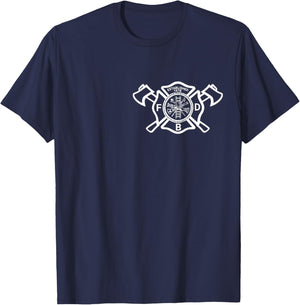 Boston Fire Department, Firefighter T-Shirt - T-Shirt | Navy
