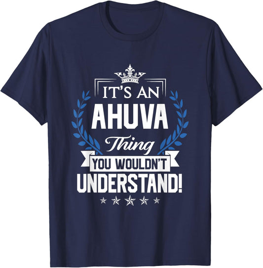 Ahuva Name - Ahuva Thing Name You Wouldn't Understand T-Shirt - T-Shirt | Navy