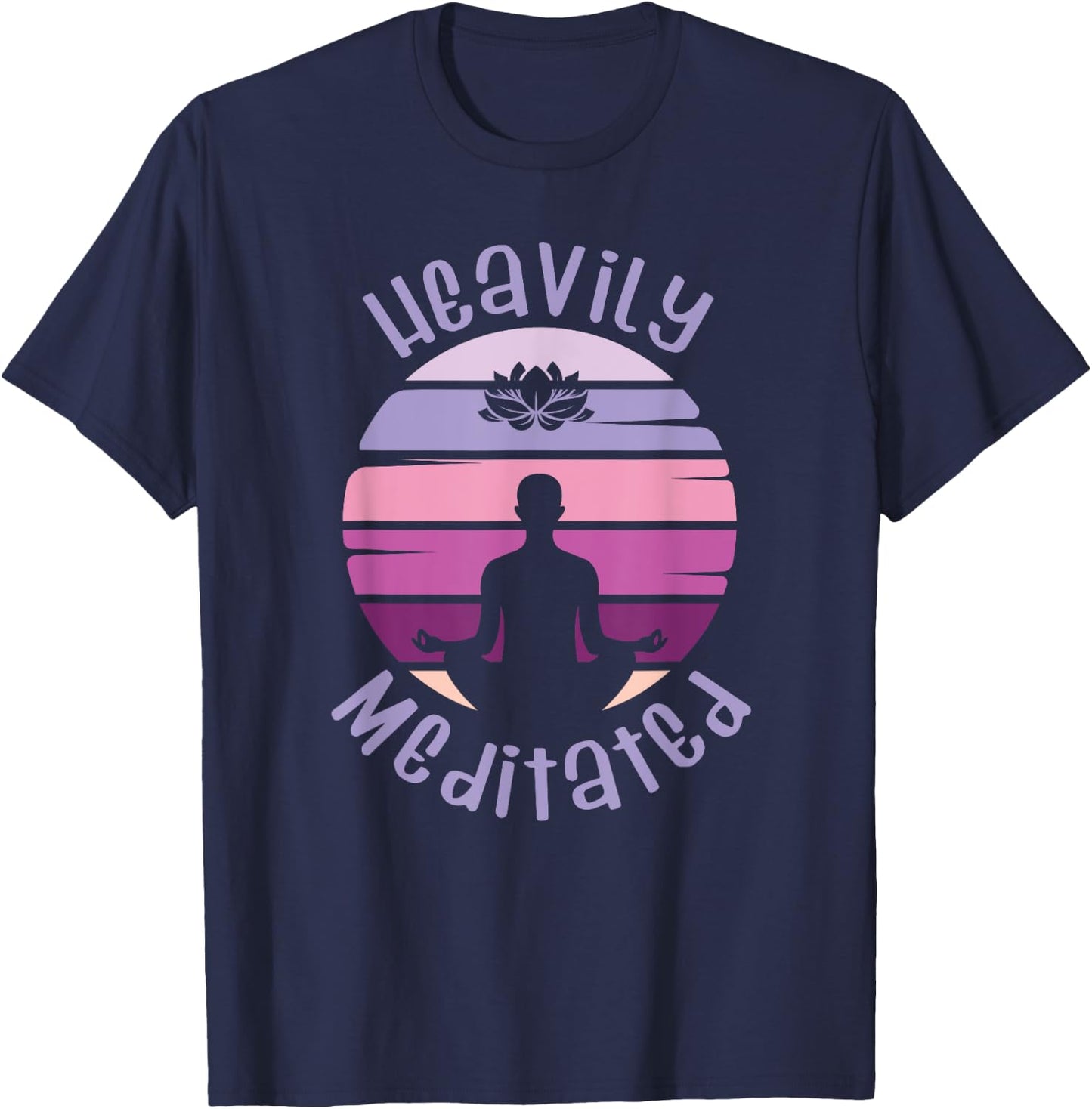 Heavily meditated yoga meditation spiritual T-Shirt - T-Shirt | Navy