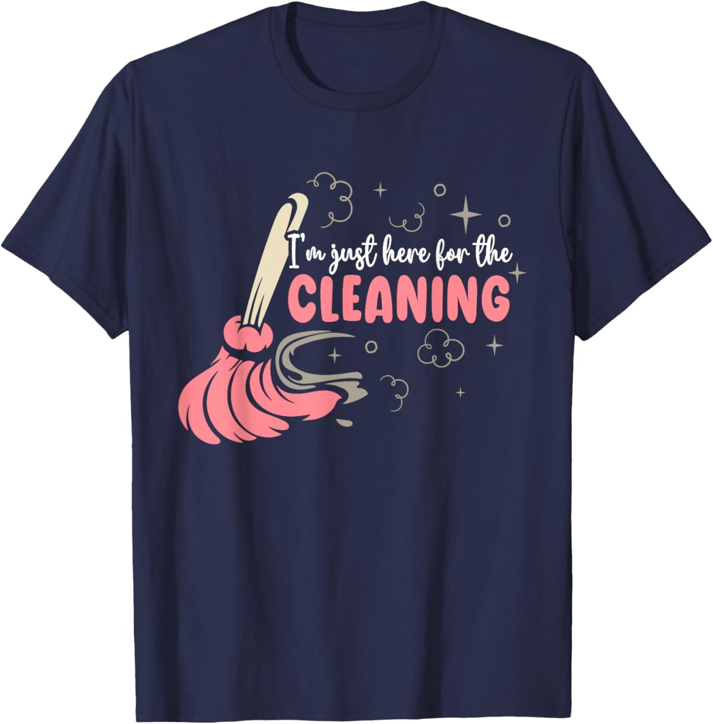 Crew Cleaning Lady Housekeeping T-Shirt - T-Shirt | Navy