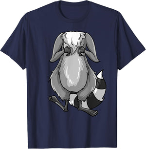 Cool Headless Raccoon Halloween Costume Funny Lazy DIY Gift T-Shirt - T-Shirt | Navy