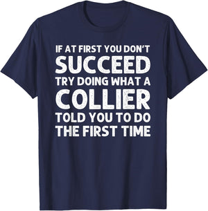 COLLIER Funny Surname Family Tree Birthday Reunion Idea T-Shirt - T-Shirt | Navy