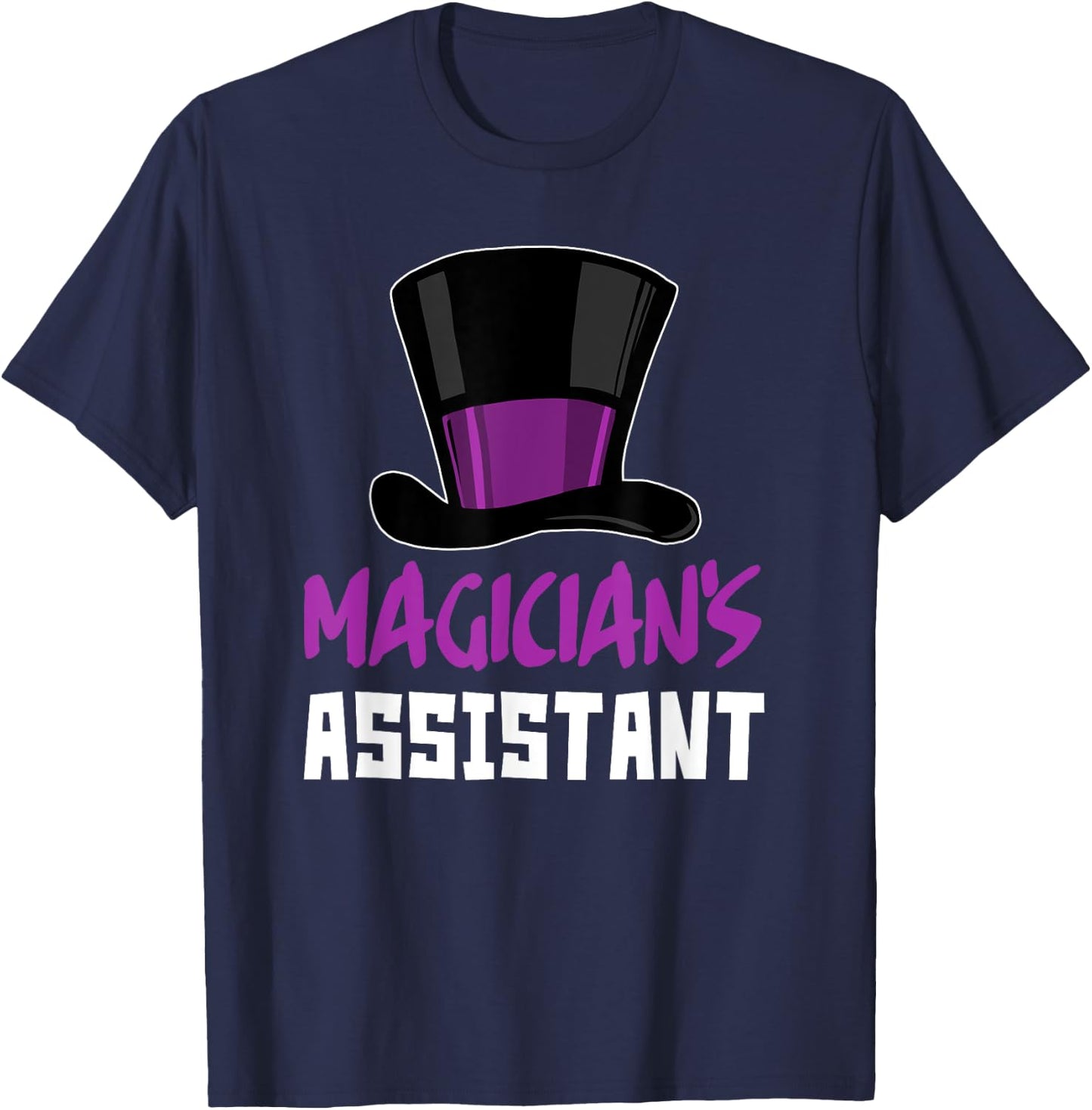 Magician's Assistant Top Hat T-Shirt - T-Shirt | Navy