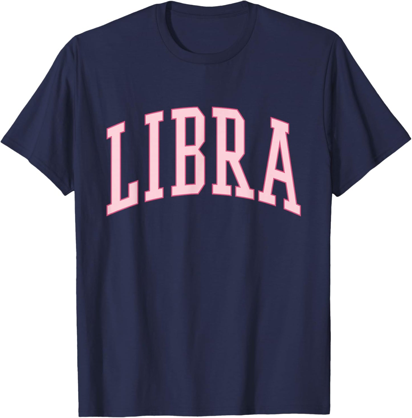 Libra Women Birthday Pink Preppy Woman T-Shirt - T-Shirt | Navy