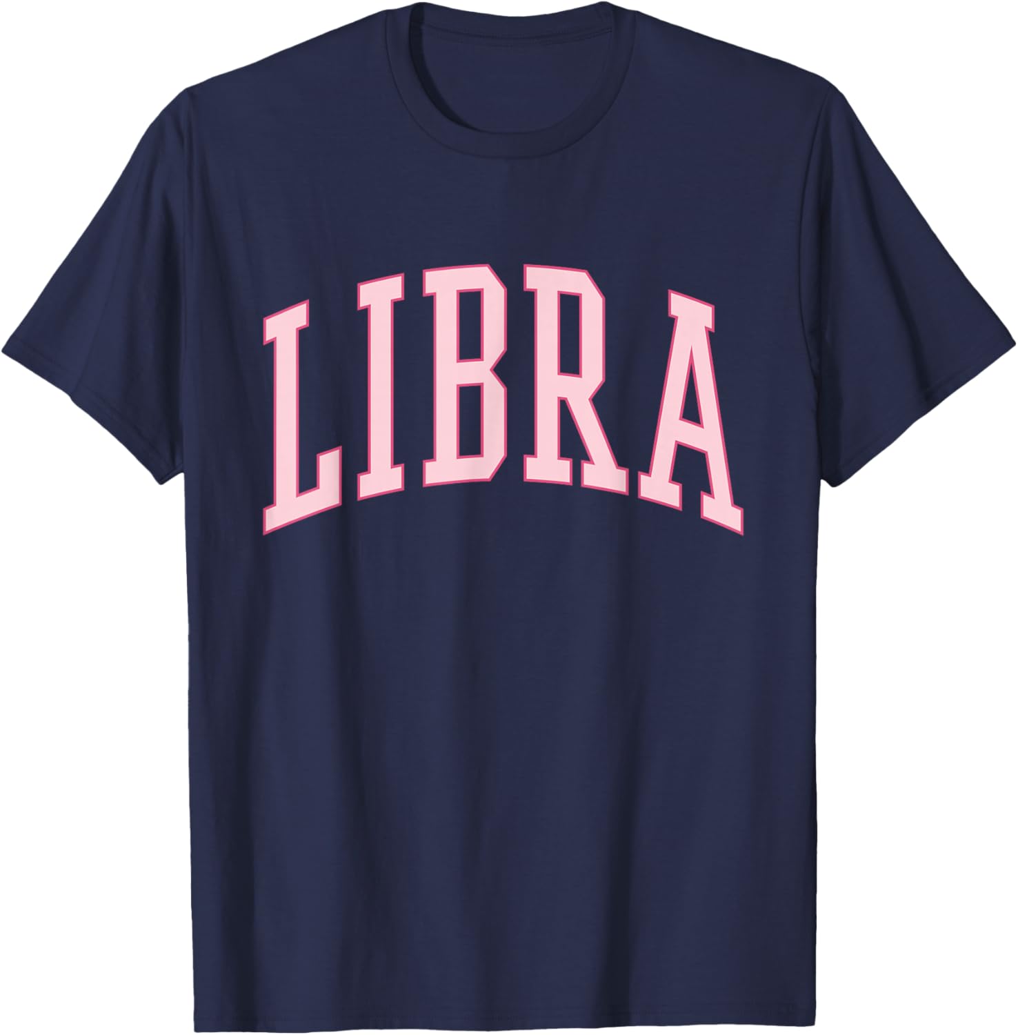Libra Women Birthday Pink Preppy Woman T-Shirt - T-Shirt | Navy