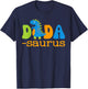Dadasaurus T Rex Dinosaur Dada Saurus Family Matching T-Shirt - T-Shirt | Navy