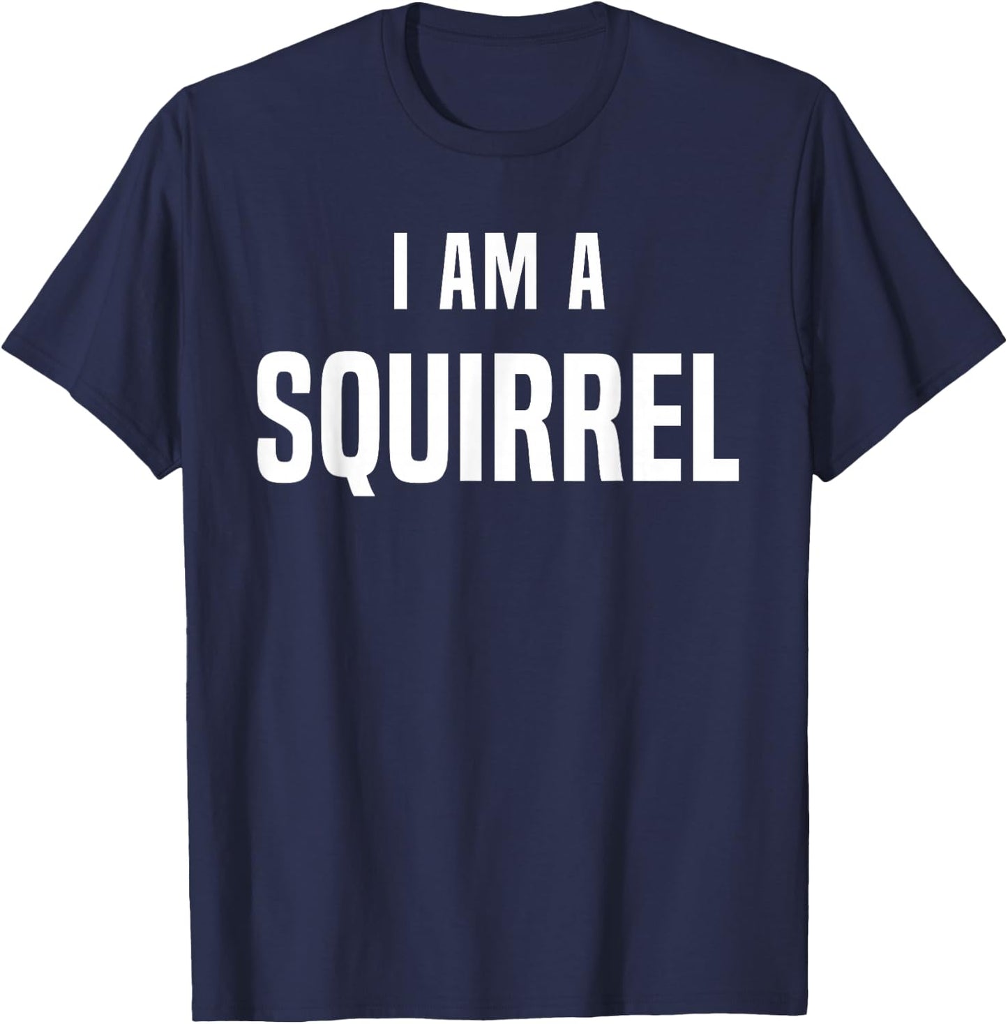 Squirrel Costume Shirt Easy Simple Halloween Costumes T-Shirt - T-Shirt | Navy