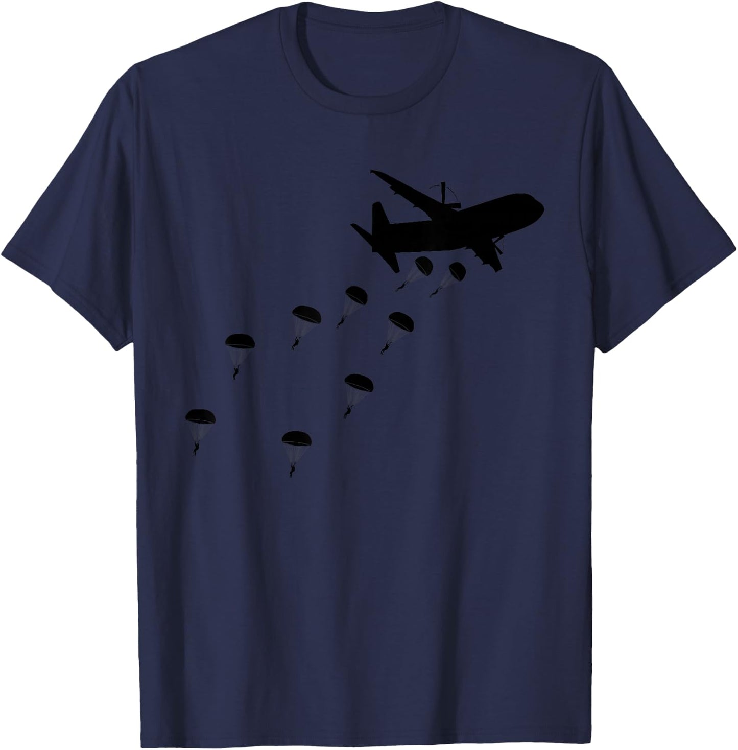 Paratrooper Army Airborne Parachute Jump Paratroops Small T-Shirt - T-Shirt | Navy