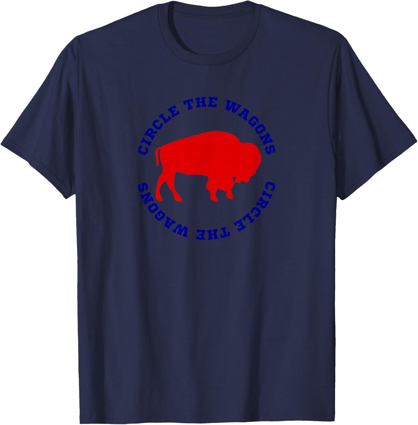 Buffalo Circle the Wagons T-Shirt - T-Shirt | Navy