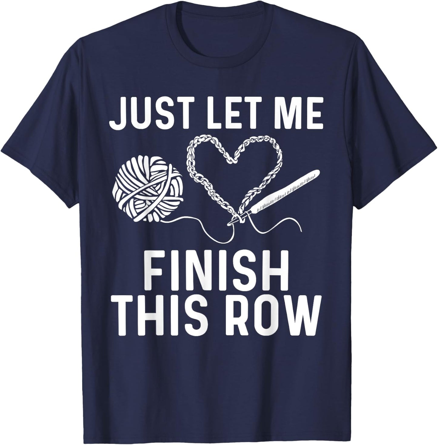 Best Crocheting Art Women Crocheter Crochet Lover T-Shirt - T-Shirt | Navy
