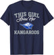 Weatherford Kangaroos Logo This Girl Loves Her HS T-Shirt - T-Shirt | Navy