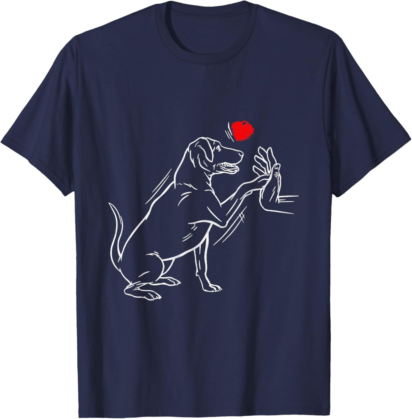 Labrador Retriever Labradors Black Lab Dad Mom Retrievers T-Shirt - T-Shirt | Navy