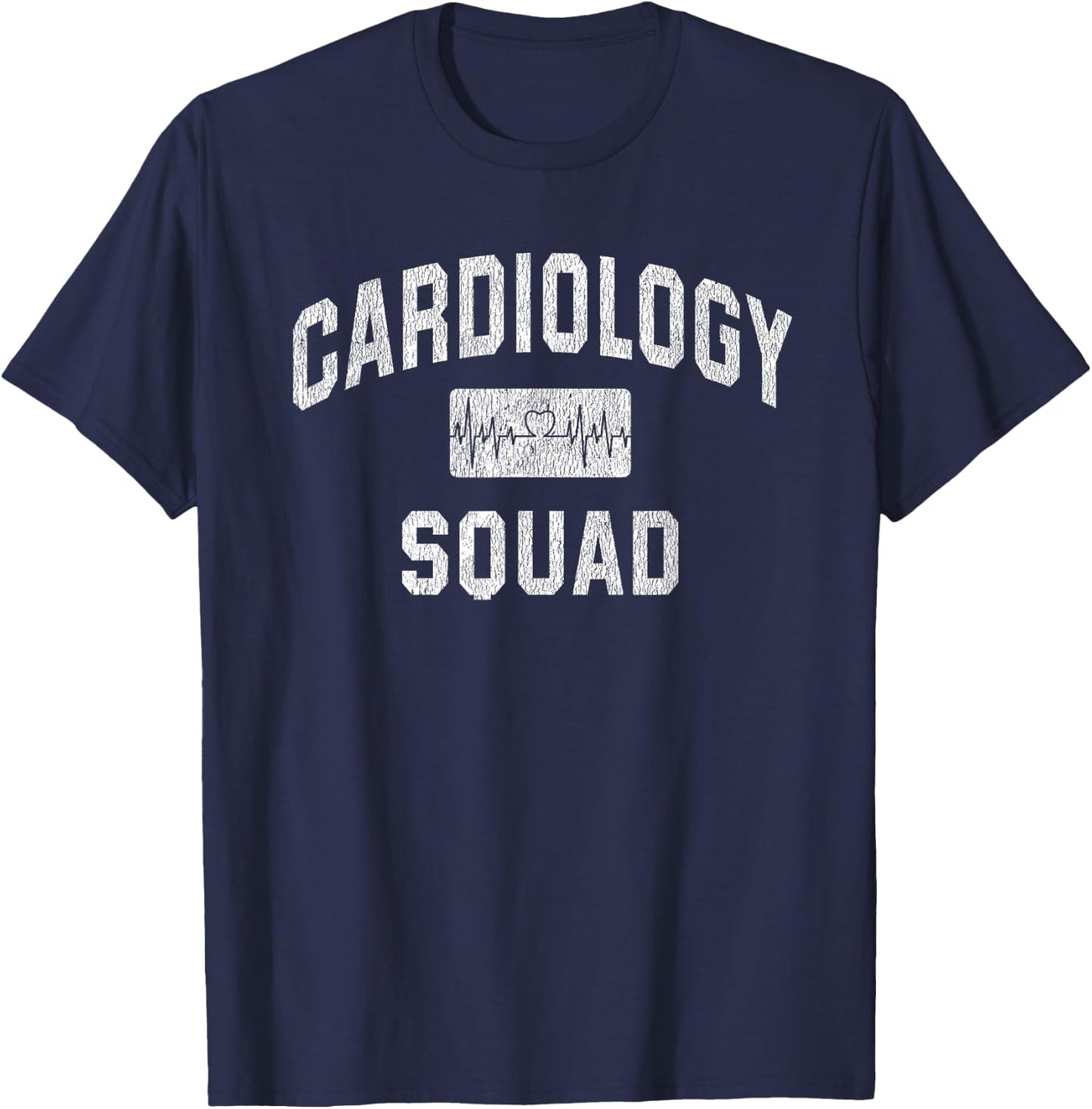 Cardiology Squad Cardiologist Cardiac Doctor Nurse Tech Gift T-Shirt - T-Shirt | Navy
