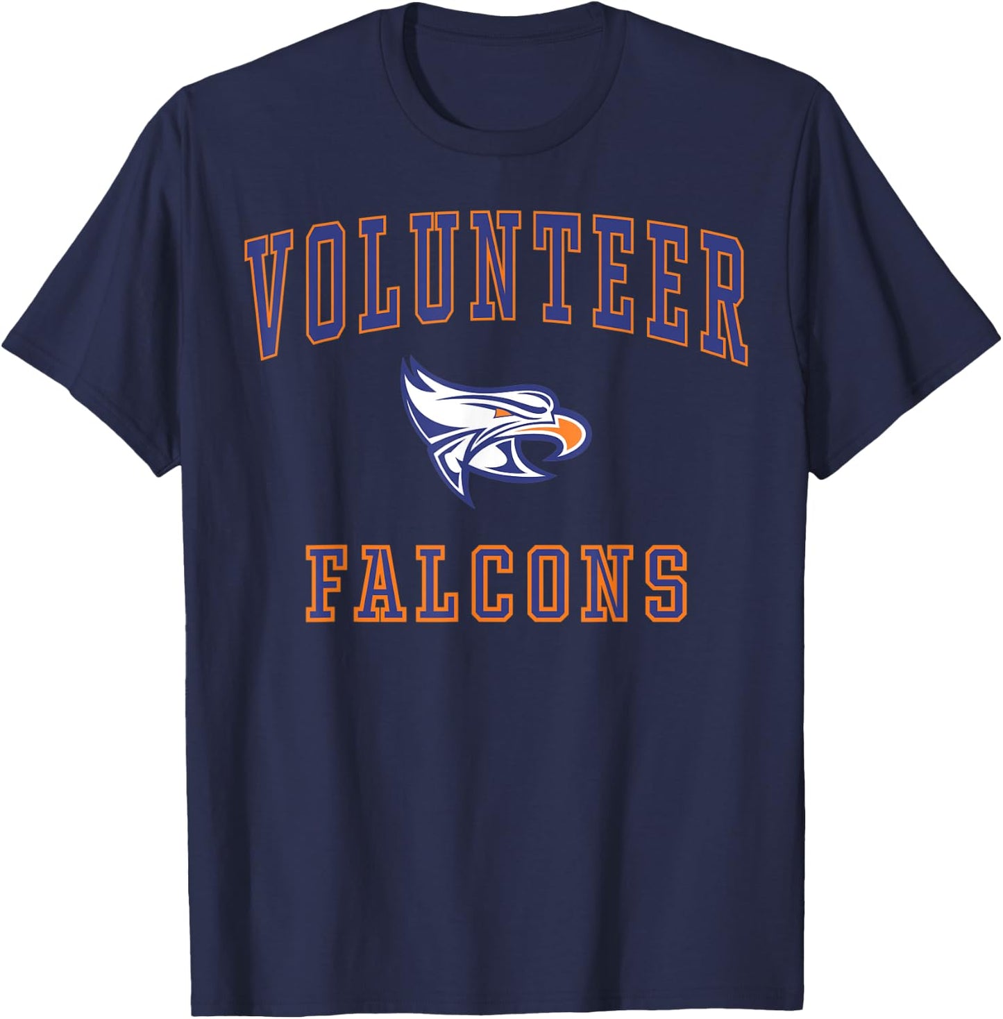 Volunteer High School Falcons C1 T-Shirt - T-Shirt | Navy
