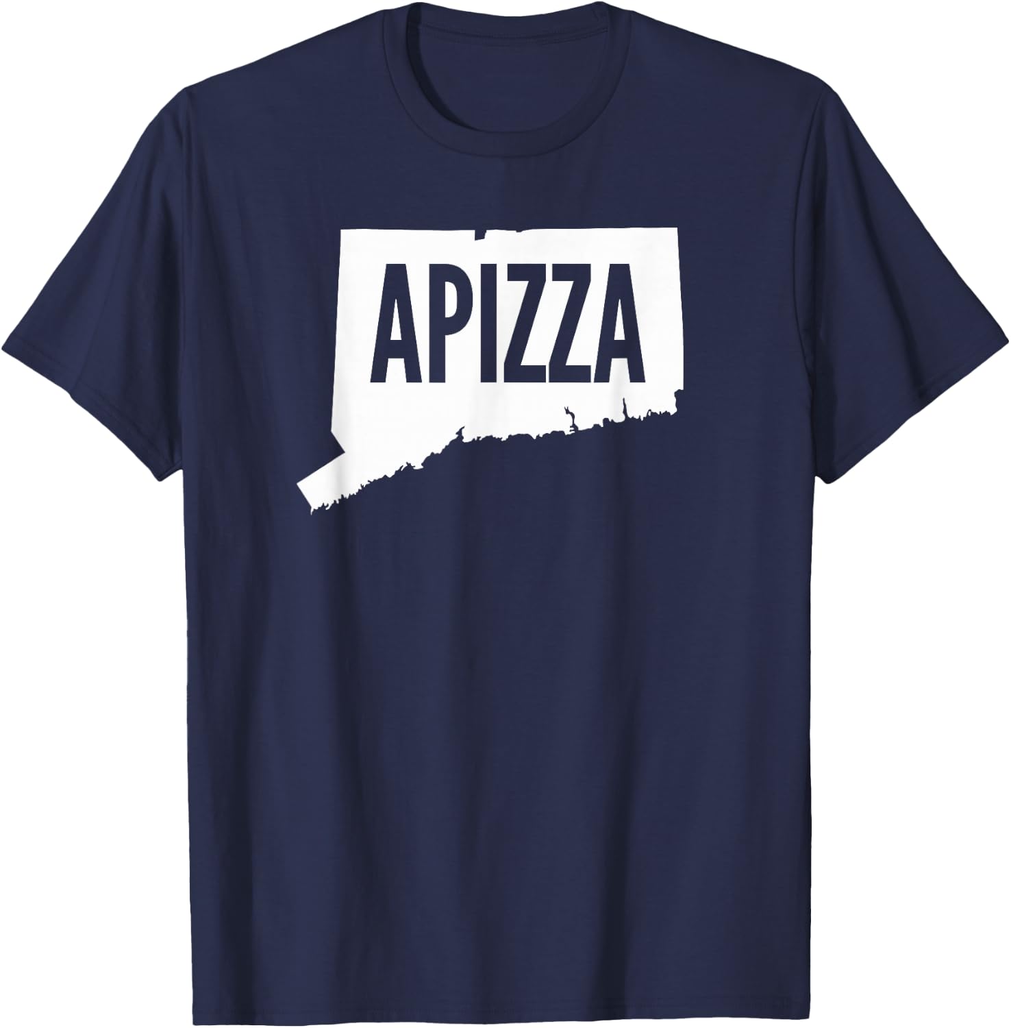 New Haven Style APizza in Connecticut T-Shirt - T-Shirt | Navy