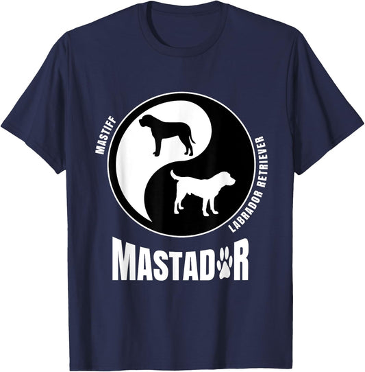Mastador Dog Cross Breed Owners Breeders Pet Mastador Men Women Kids T-Shirt - T-Shirt | Navy