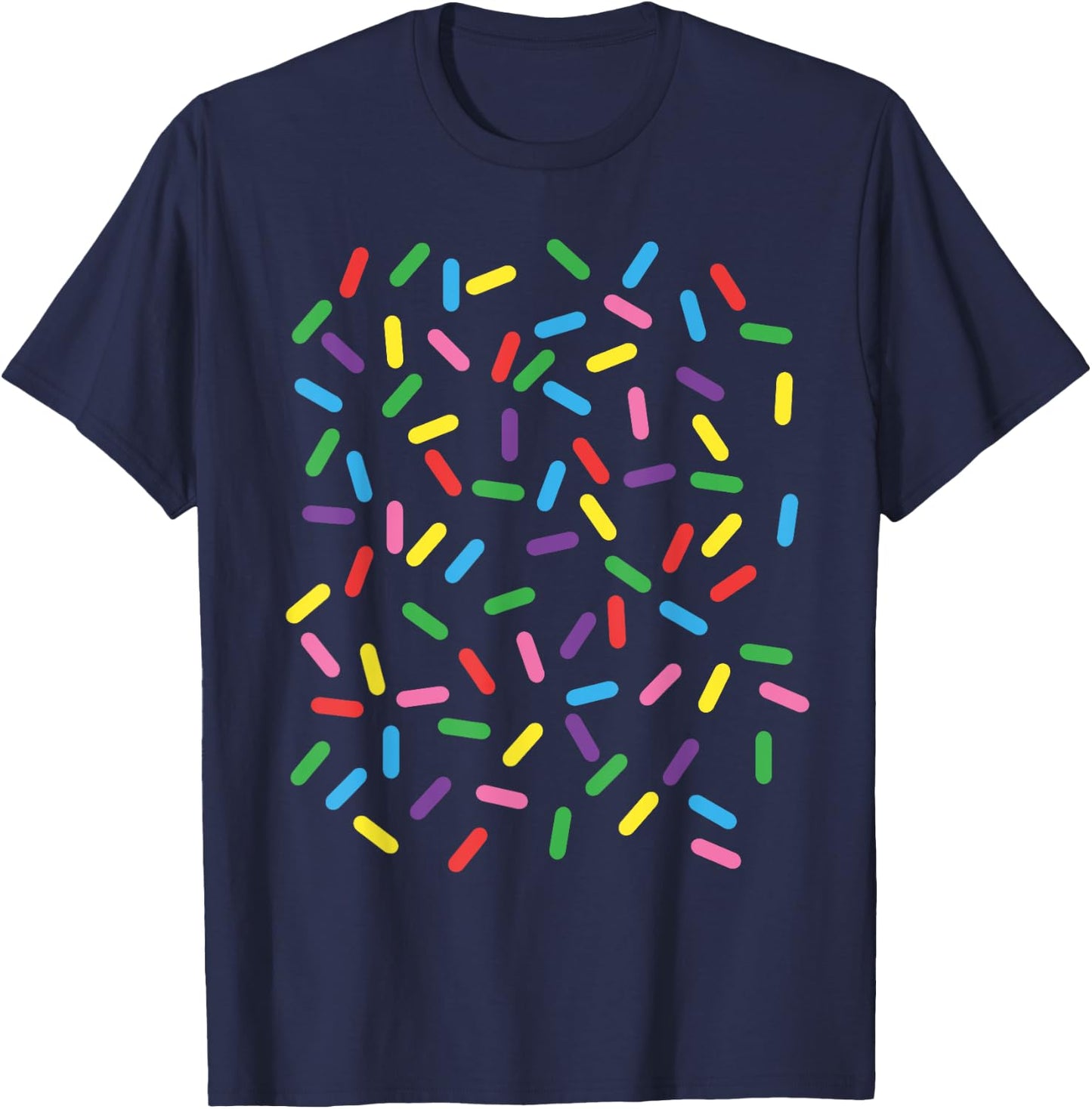 Ice Cream Halloween DIY Costume Rainbow Sprinkles Doughnut Women T-Shirt - T-Shirt | Navy