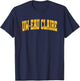 University of Wisconsin-Eau Claire Blugolds School Name Arch T-Shirt - T-Shirt | Navy