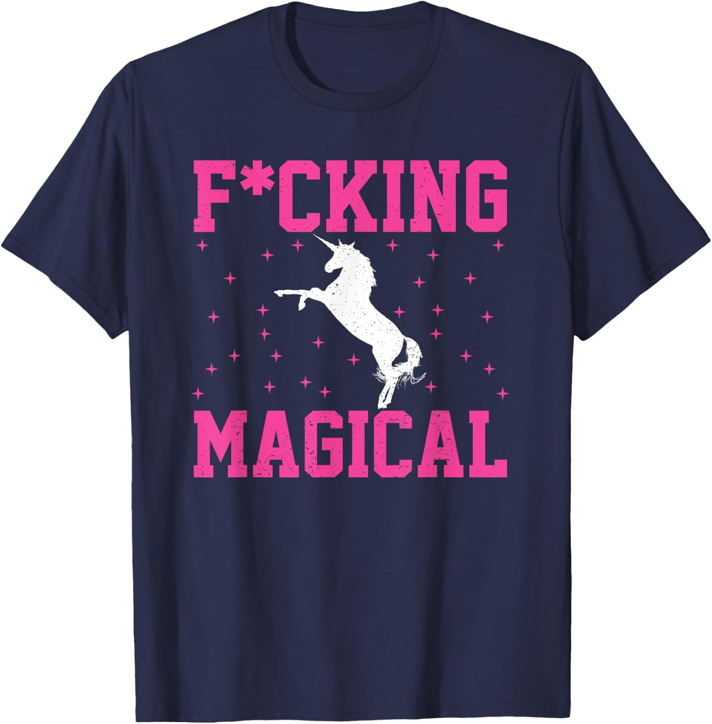 Fucking Magical Fcking As F Fuck Retro Vintage Bday Gift T-Shirt - T-Shirt | Navy