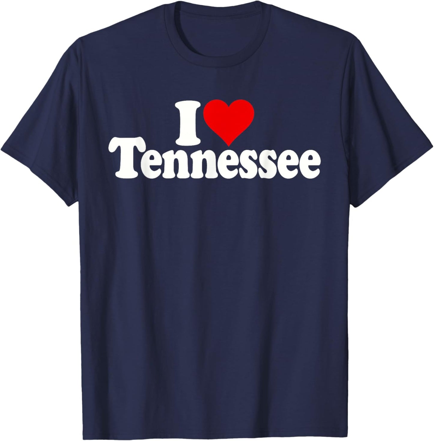 I Love Heart Tennessee Tn T-Shirt - T-Shirt | Navy