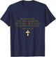 Matthew 5:9 Blessed Are The Peacemakers Beatitudes T-Shirt - T-Shirt | Navy