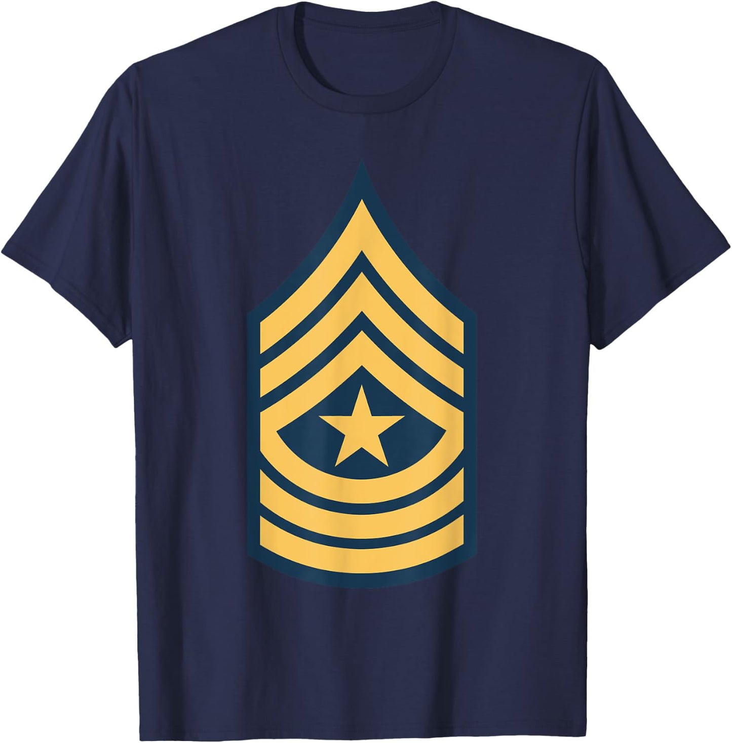 Army Sergeant Major E-9 Military Rank SGM Veteran Patriotic T-Shirt - T-Shirt | Navy