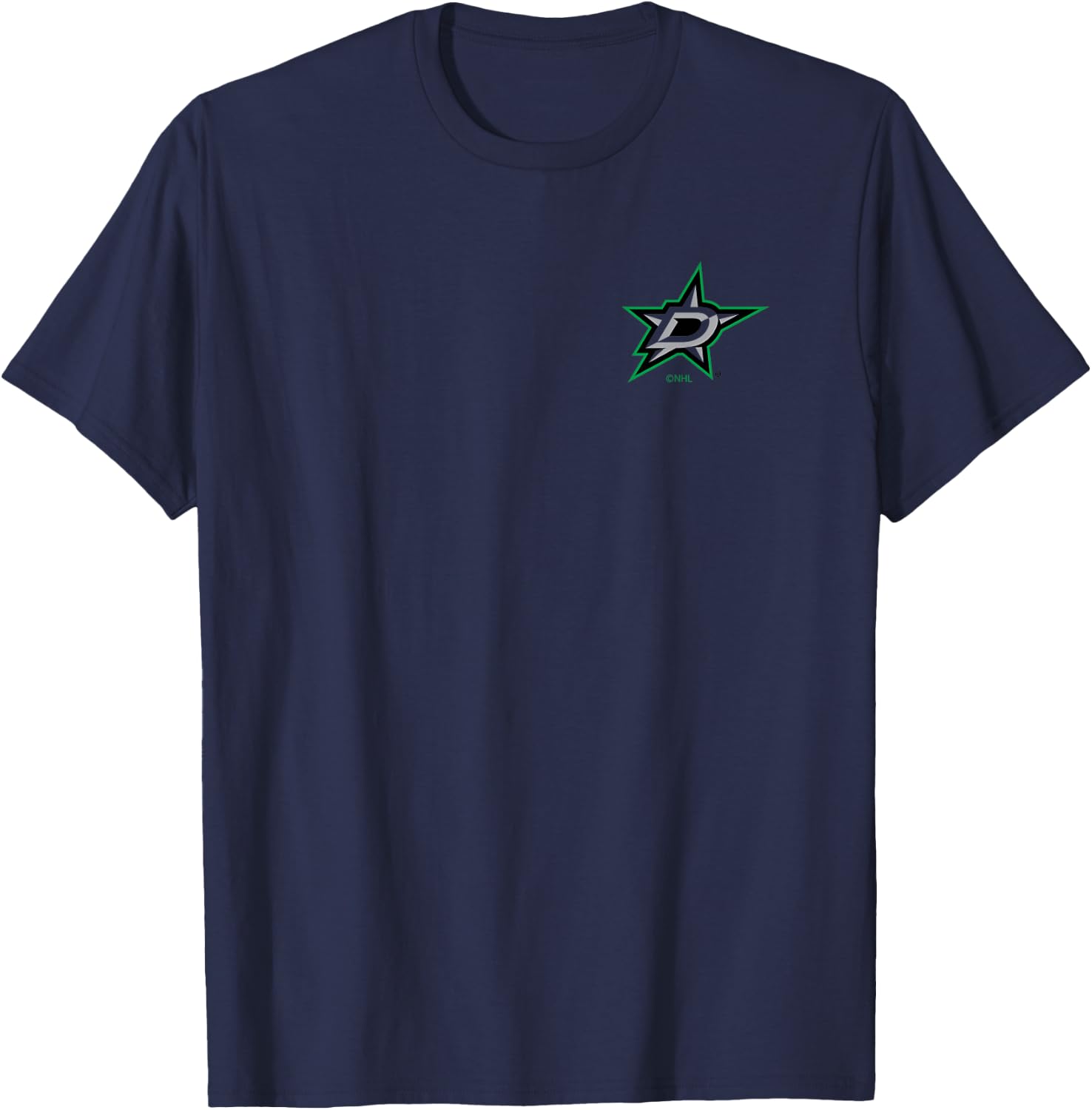 Dallas Stars Support White Officially Licensed T-Shirt - T-Shirt | Navy
