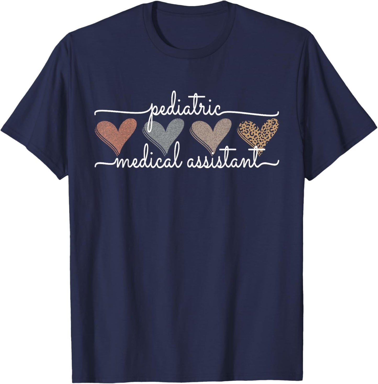 Pediatric Medical Assistant Pediatric MA Oncology Cardiology T-Shirt - T-Shirt | Navy