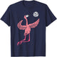 Flamingo Volleyball Spike Serve Player Spiker Women Men T-Shirt - T-Shirt | Navy
