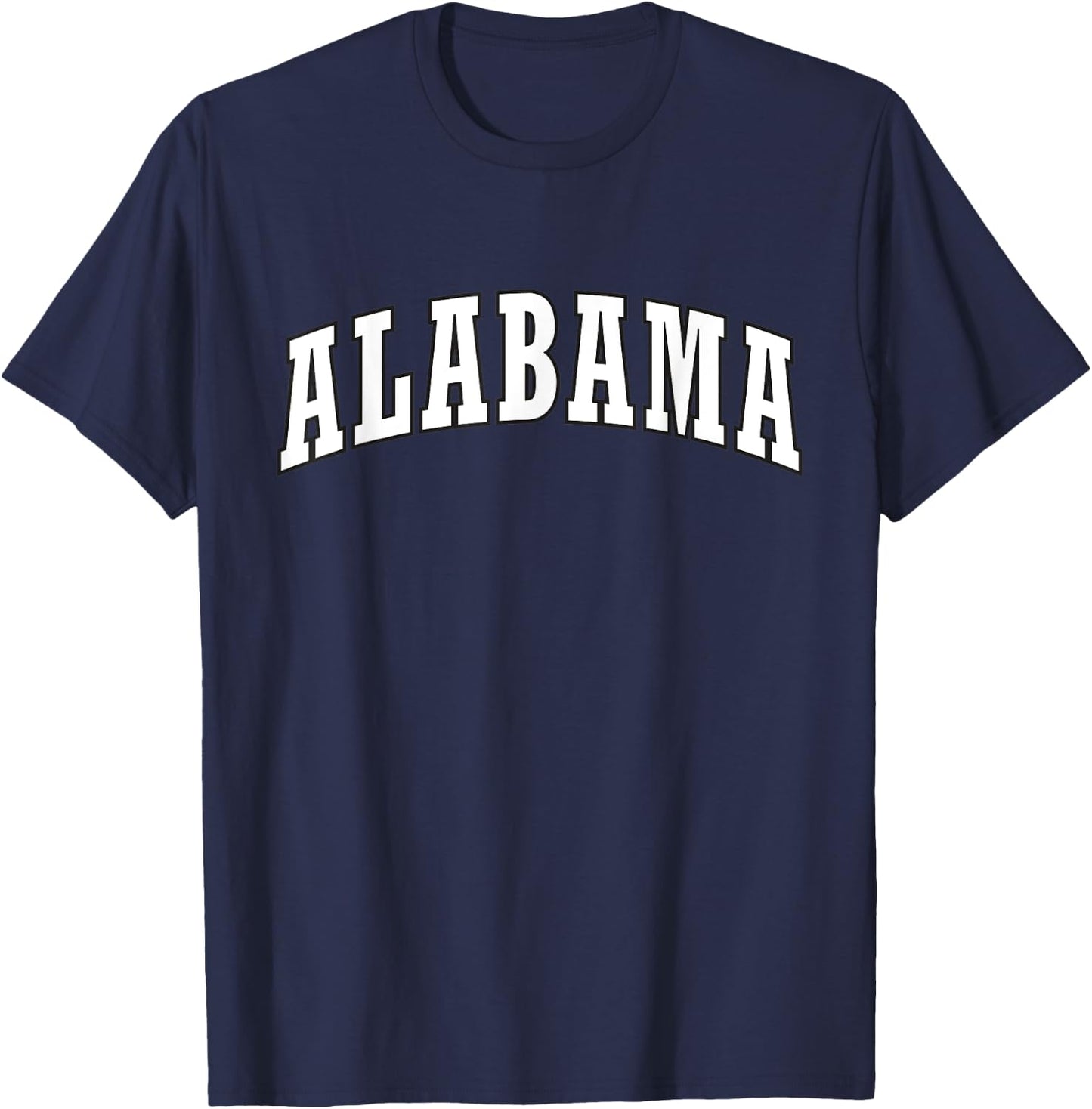 Alabama State Athletic Sports T-Shirt - T-Shirt | Navy