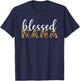 Leopard Print Blessed Nana Cute Cheetah Mother's Day Gift T-Shirt - T-Shirt | Navy