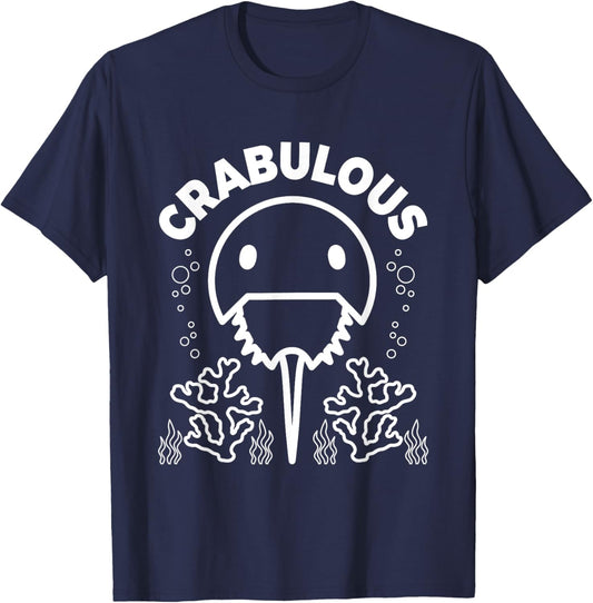 Crabulous Design for a Horseshoe crab lover T-Shirt - T-Shirt | Navy