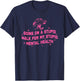 Funny Mental Health Going On A Walk T-Shirt - T-Shirt | Navy