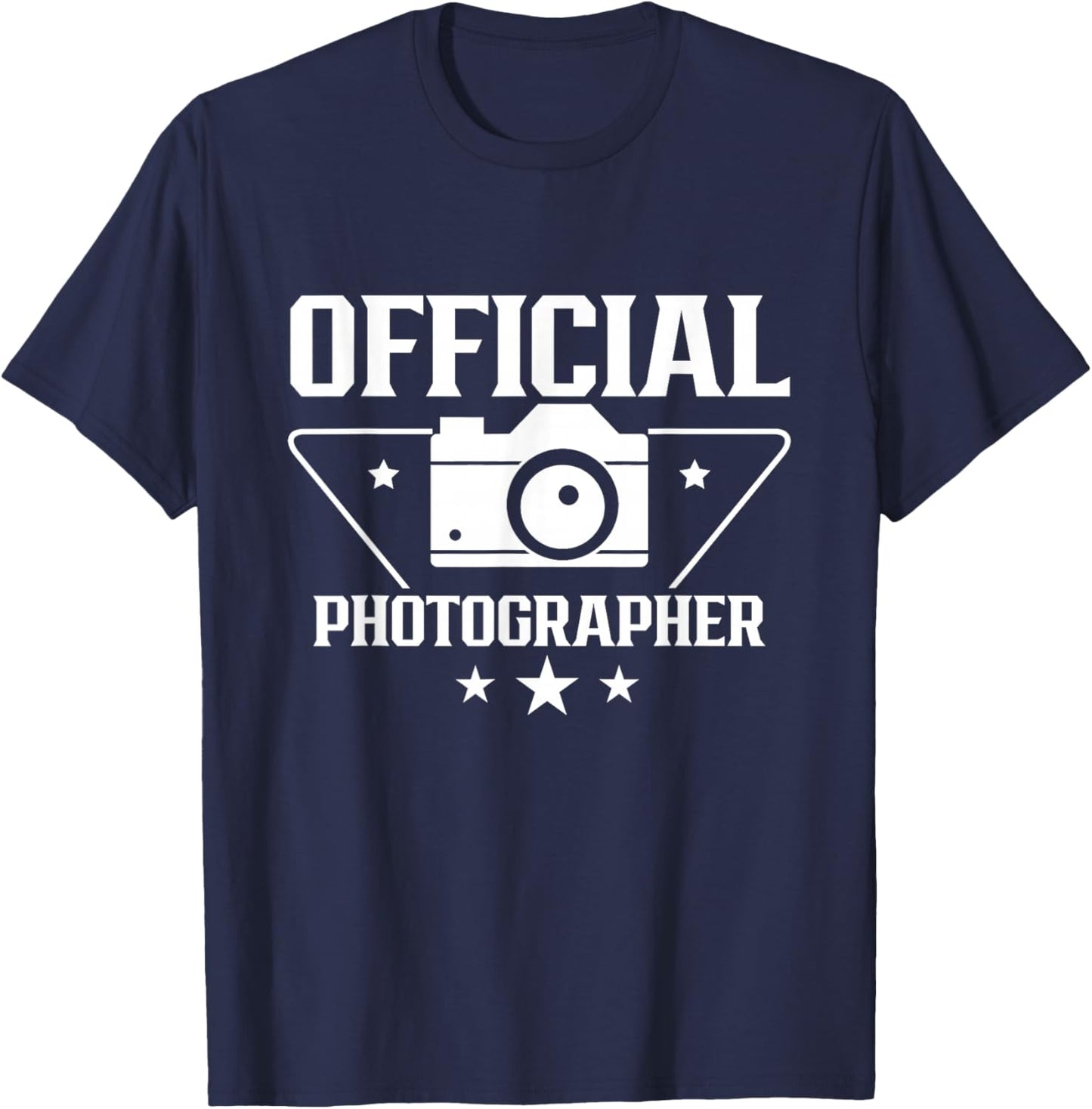 Official Photographer Photography Photographers Camera Job T-Shirt - T-Shirt | Navy