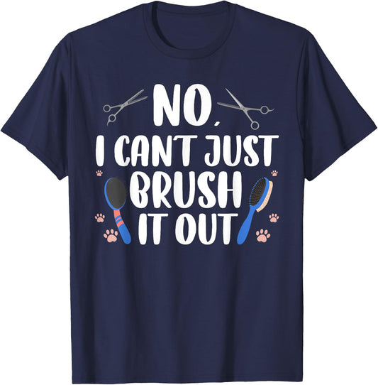Funny Dog Groomer Art Women Dog Grooming Pet Groomer T-Shirt - T-Shirt | Navy