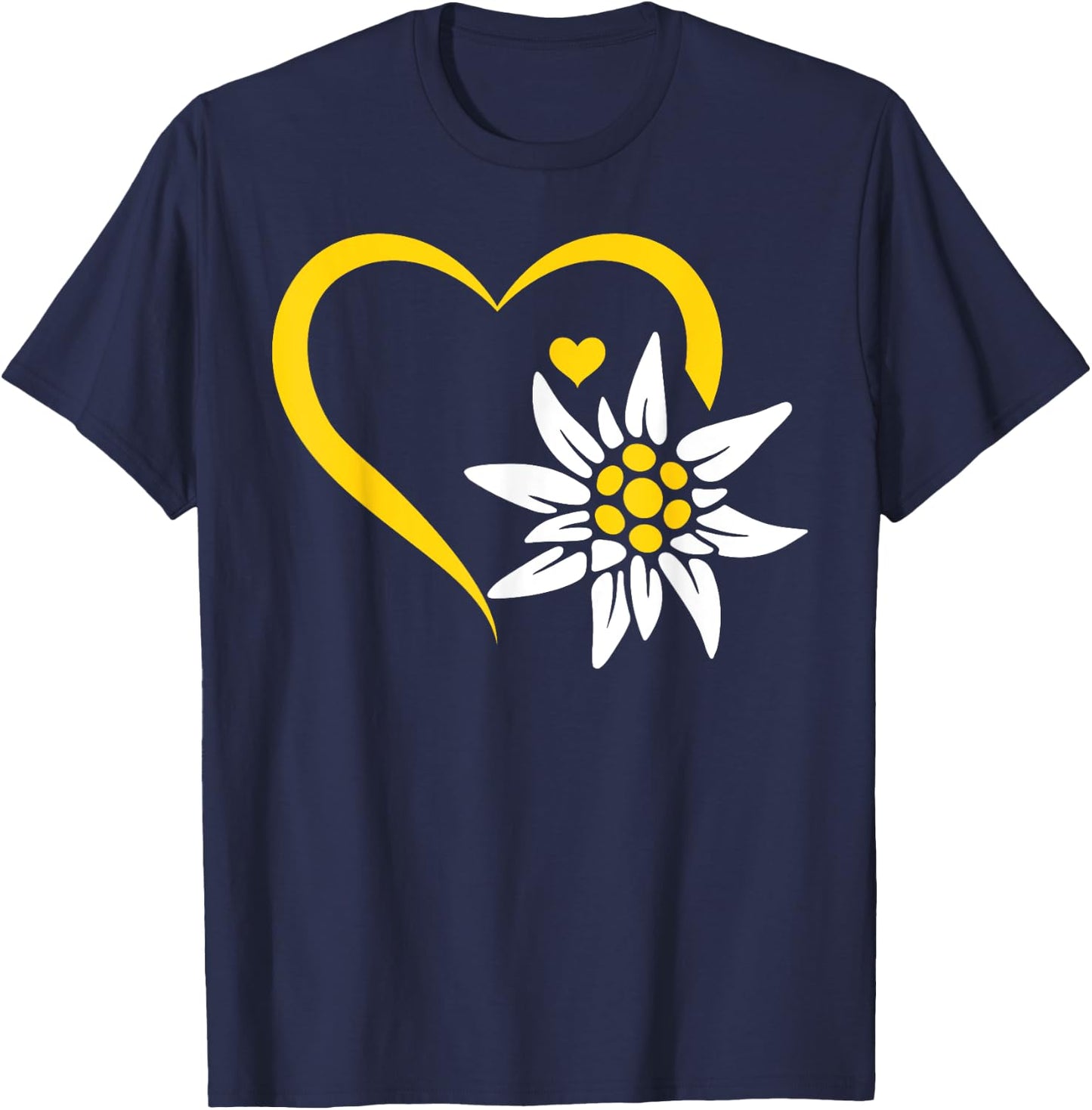 Edelweiß Flower Mountain Edelweiß Flowers - Edelweiss T-Shirt - T-Shirt | Navy