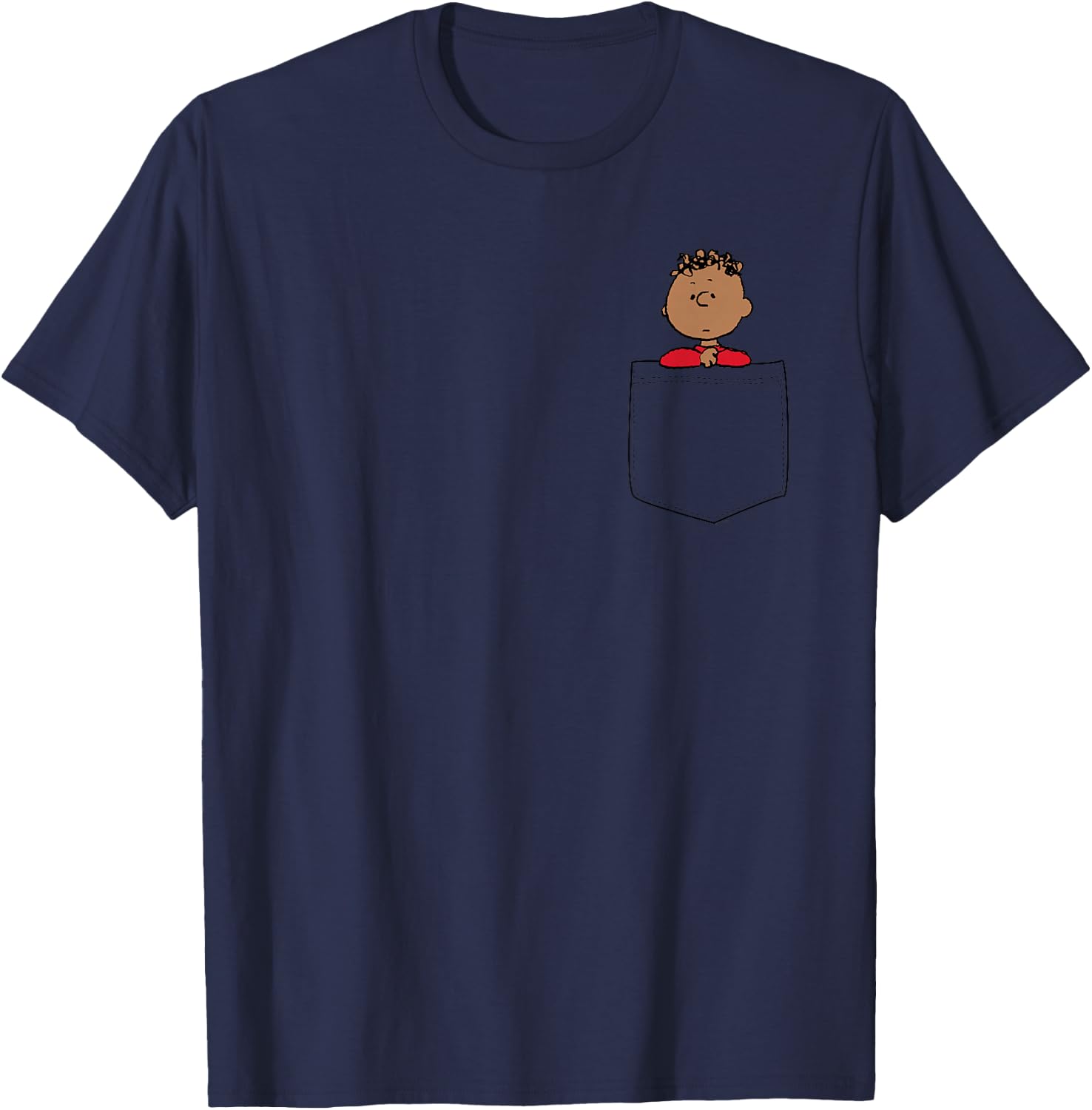 Peanuts Franklin Faux Pocket T-Shirt - T-Shirt | Navy