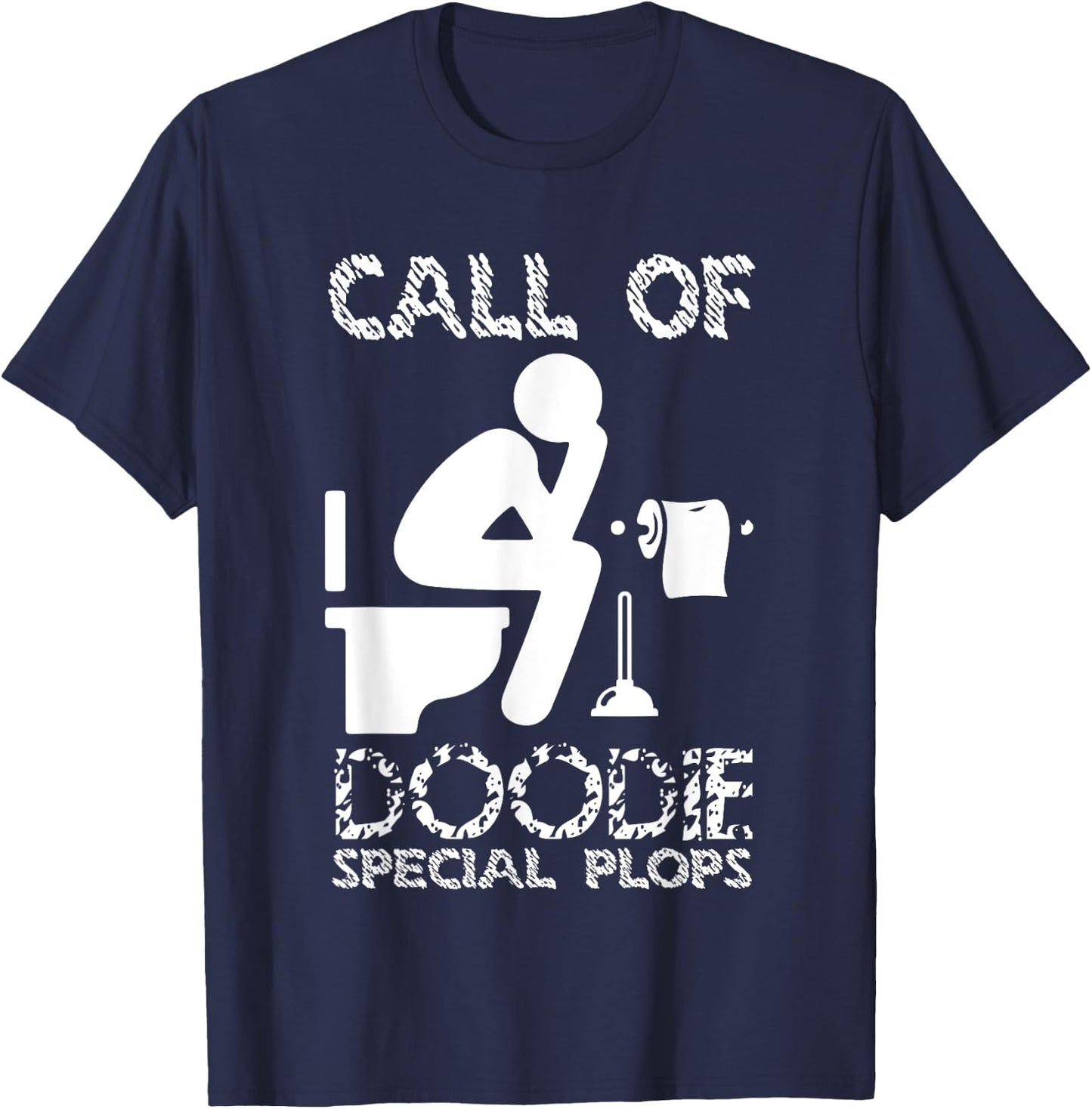 Call Of Doodie Special Plops Funny Nerd Gamer Design T-Shirt - T-Shirt | Navy