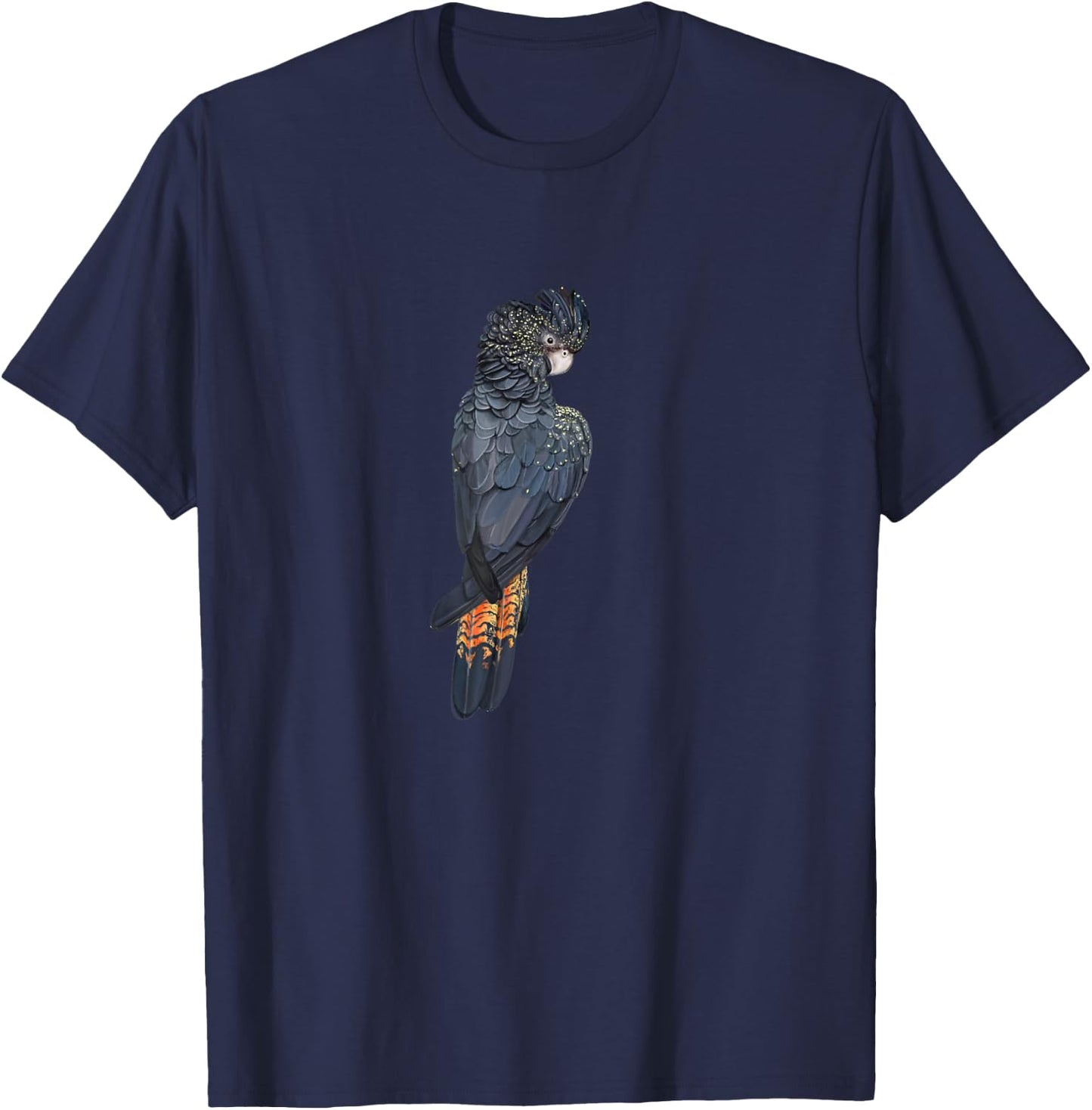 Red-tailed Black Cockatoo Bird T-Shirt - T-Shirt | Navy