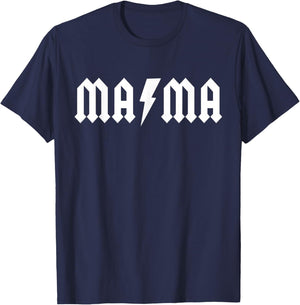 Rock n Roll Mama Birthday Rock Star Matching Family T-Shirt - T-Shirt | Navy