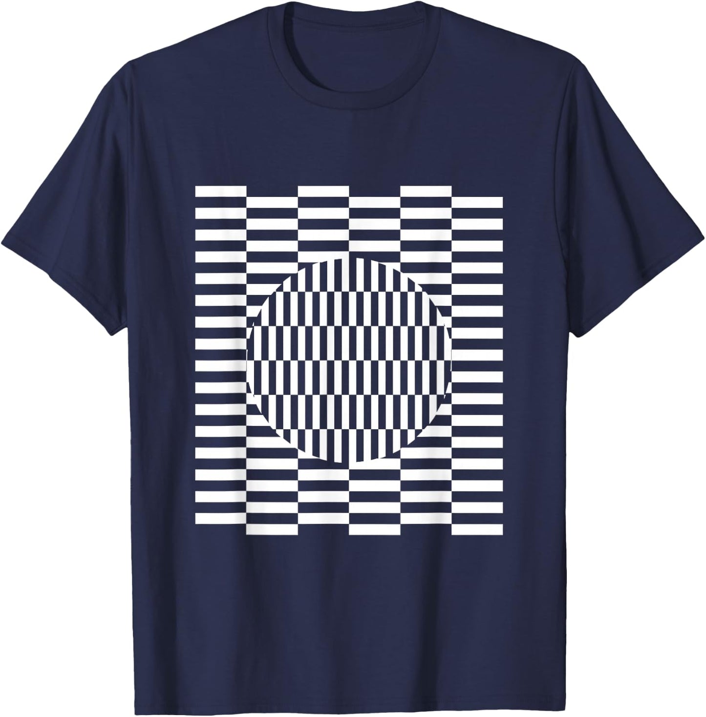 Visual grid perception illusion ophthalmologist T-Shirt - T-Shirt | Navy