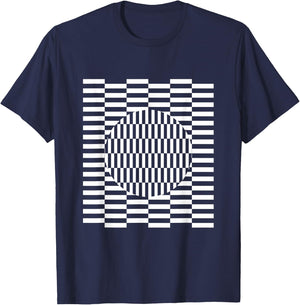 Visual grid perception illusion ophthalmologist T-Shirt - T-Shirt | Navy